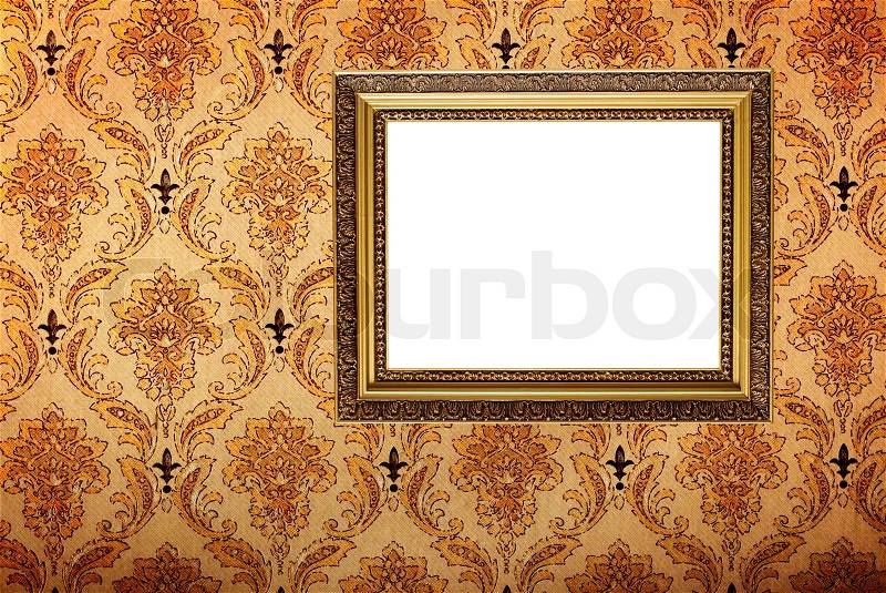 wallpaper frame. frame on retro wallpaper