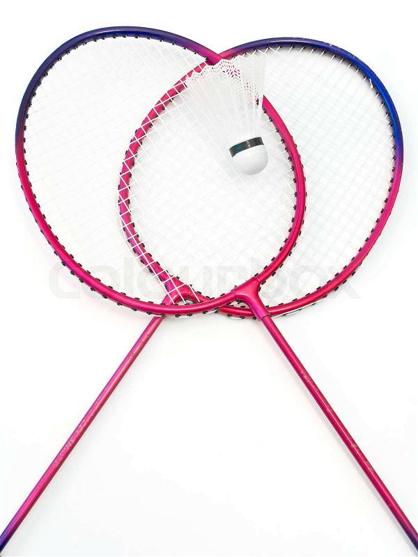 Crossed Badminton Rackets