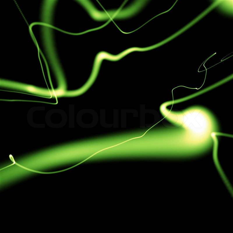 Neon Backgrounds on Image Of  Bright Green Wavy Smooth Neon Background In Perspective
