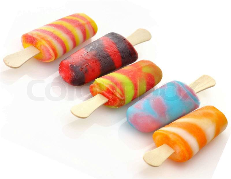 ice cream lollipops
 on Stock image of 'colorful ice cream pops'