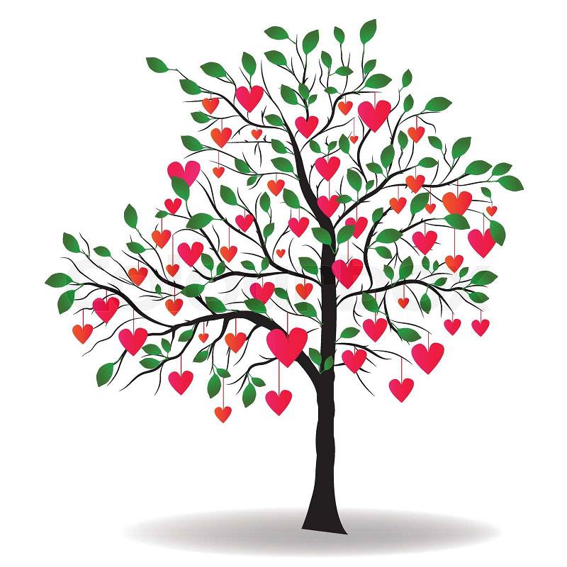 valentine tree clip art - photo #48