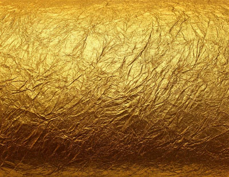 Textured Backgrounds on Stock Image Of  Shiny Yellow Leaf Gold Foil Texture Background