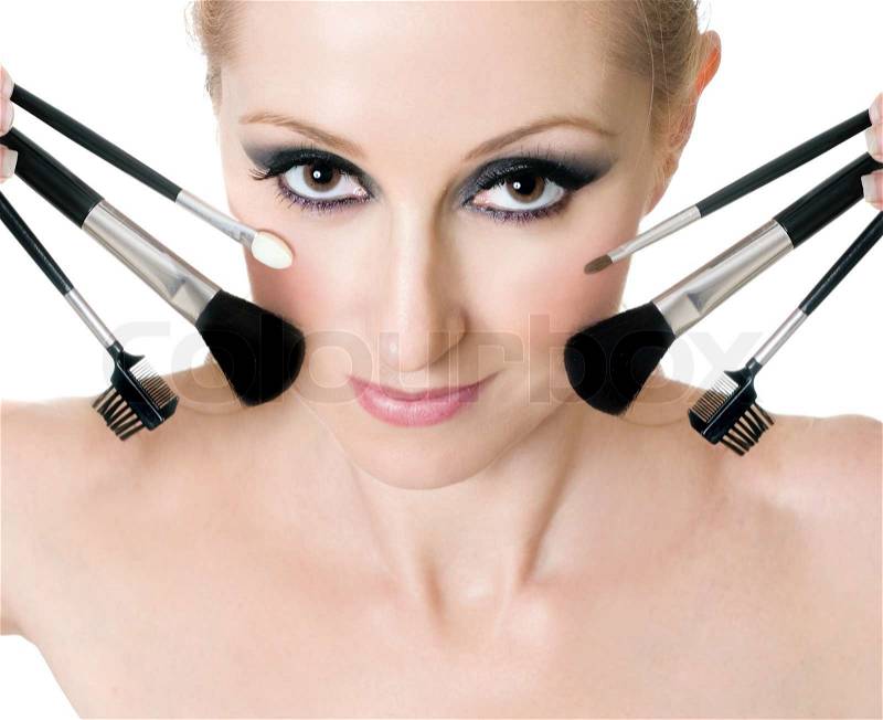 Makeup Tools on Image Of  Makeup Brushes And Tools Help Achieve Flawless Application