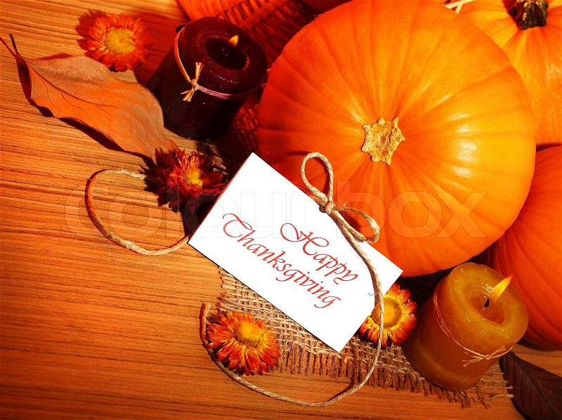 Thanksgiving Table Decorations on Image Of  Thanksgiving Holiday  Pumpkin Border Still Life Decoration
