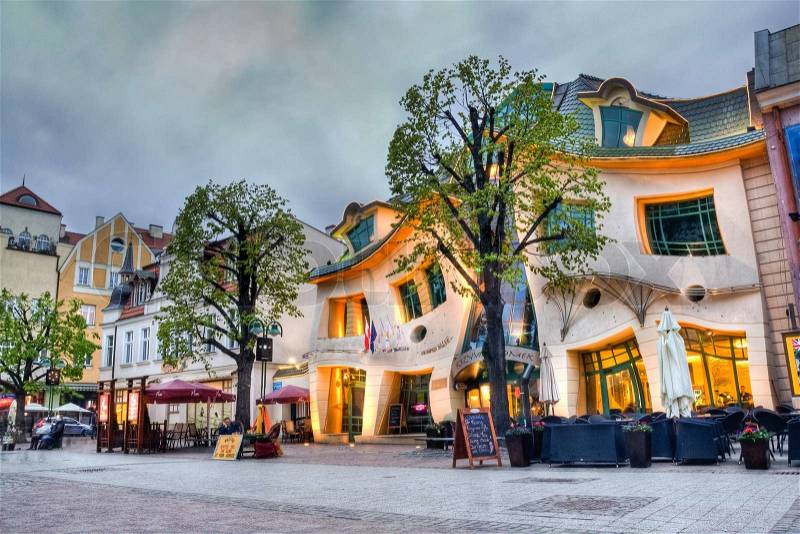 House Call on Stock Image Of  Crooked House Krzywy Domek  Sopot  Poland