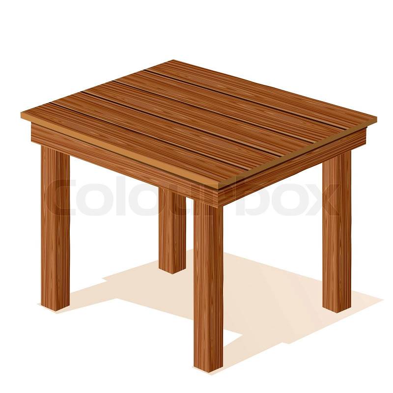 Vector wooden table | Stock Vector | Colourbox