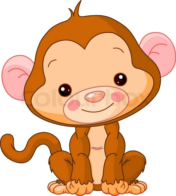cute monkey clip art free - photo #19