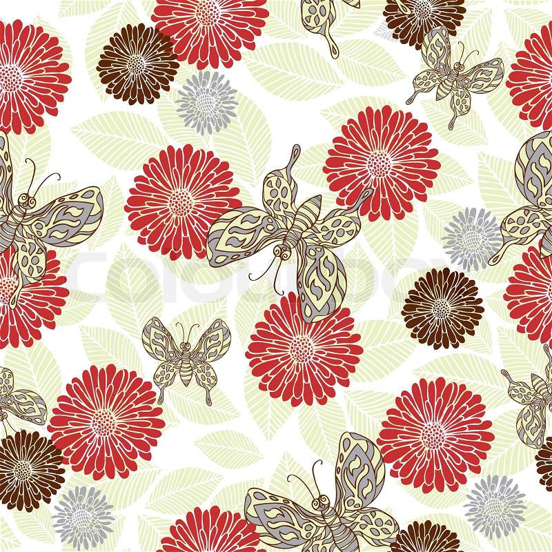 Vintage Wallpaper on Retro Style Vector Seamless Pattern  Fabric  Wallpaper  Wrapping And