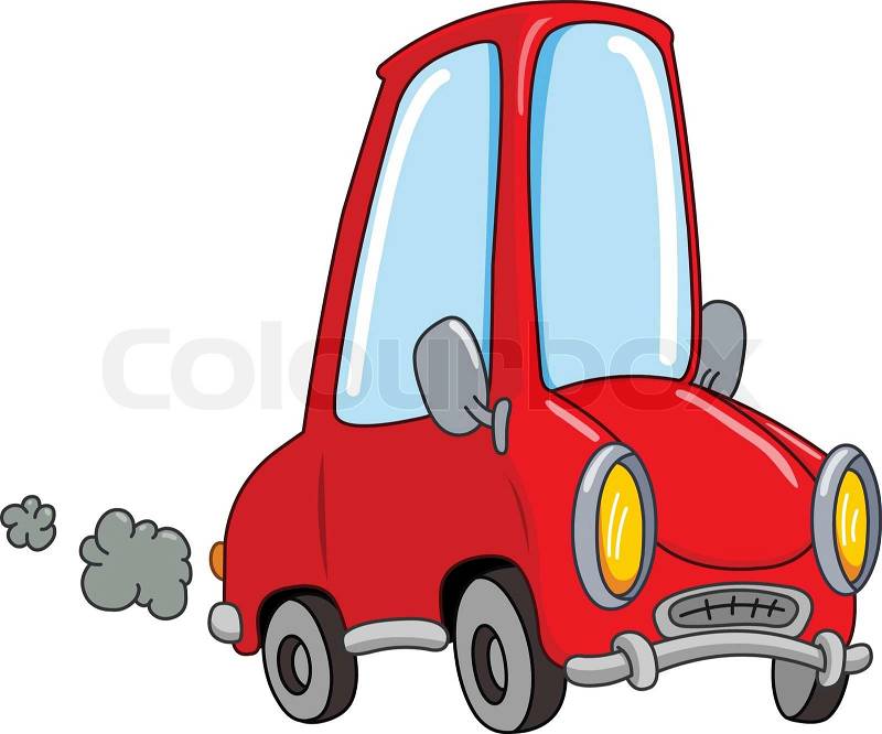 Cartoon  Exhaust on Stock Vector Of  Cartoon Car