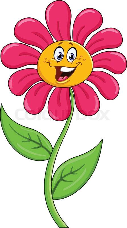 Flower  on Stock Vector Of  Cartoon Flower