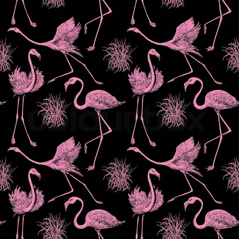 Birds Wallpaper on Stock Vector Of  Abstract Birds Background  Fashion Seamless Pattern