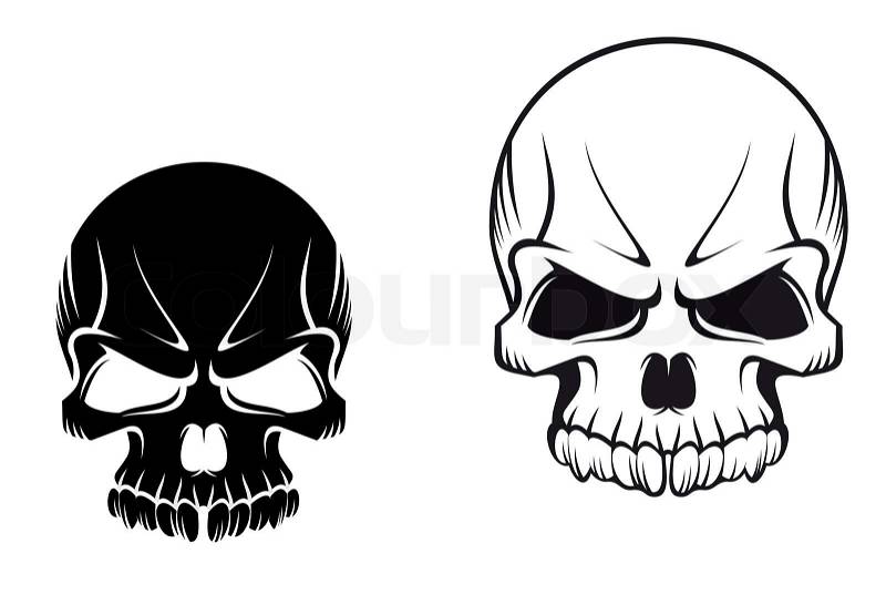 White Power Tattoos on Stock Image Of  Skulls Tattoos