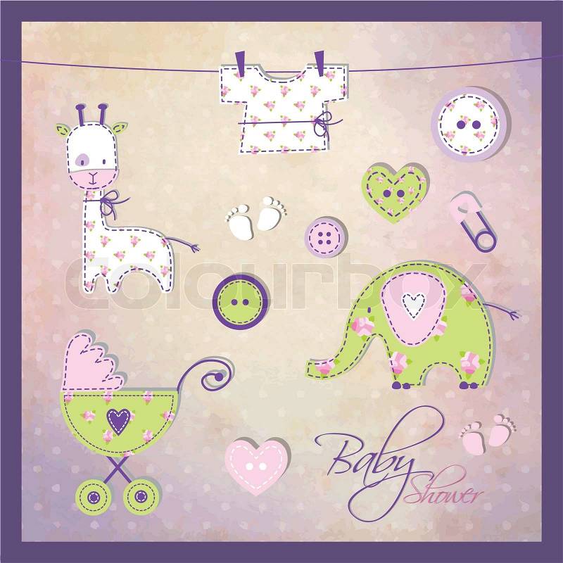 Baby Shower Designs on Stock Vector Of  Baby Shower Design Elements For Scrapbook