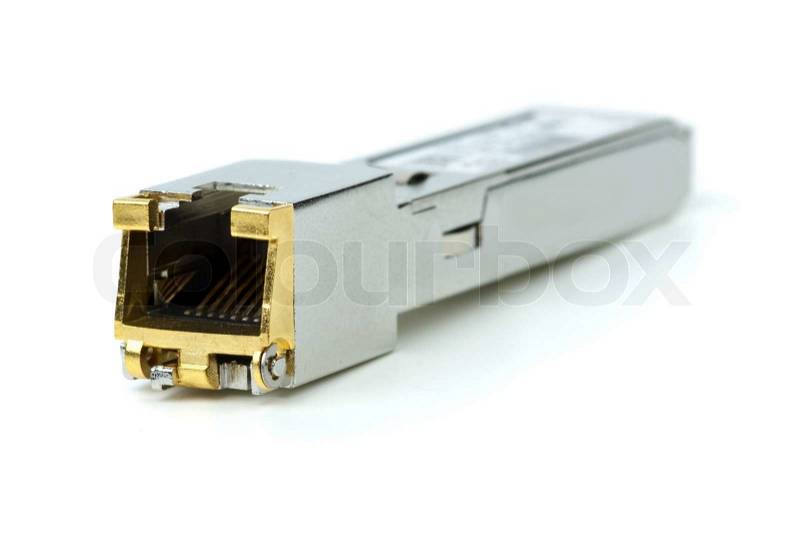 Giga  on Stock Image Of  Gigabit Copper Sfp Module For Network Switch