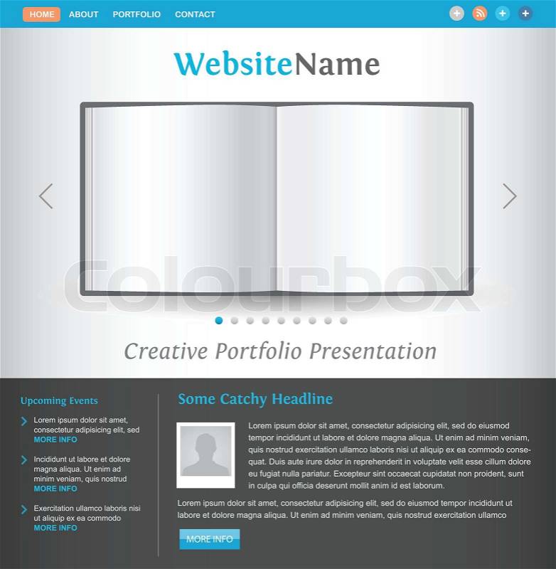 Creative Design Website on Stock Vector Of  Creative Web Site Design Template