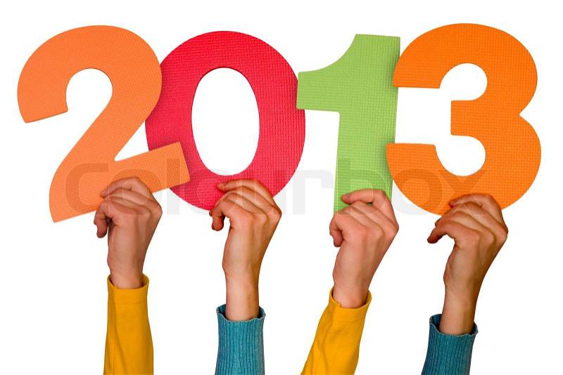  Year Wallpapers 2013 on Stock Image Of  Hands With Numbers Shows Year 2013