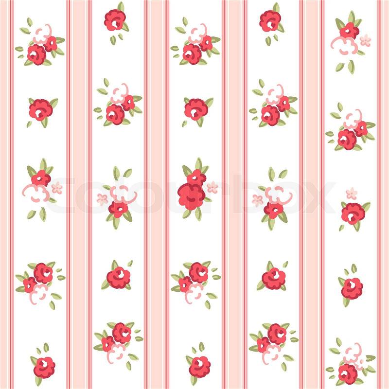 Textured Wallpaper on Stock Vector Of  Vintage Rose Pattern Seamless Vector Rose Wallpaper