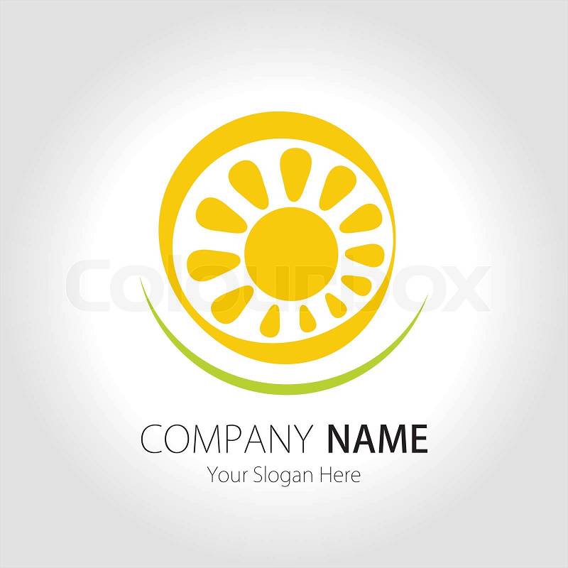 Corporate Logo Design on Stock Vector Of  Company  Business  Logo Design  Vector  Sun