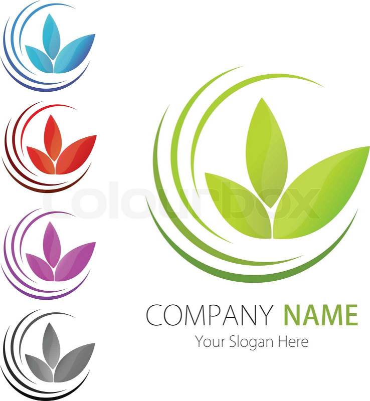 Company Logo Design on Stock Vector Of  Company  Business  Logo Design  Vector  Leaf  Ecology