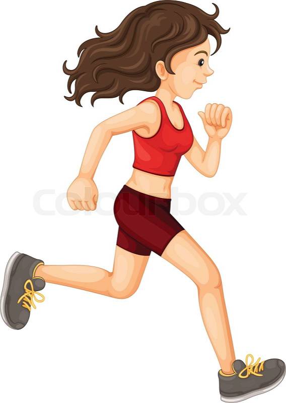 Stock vector of 'Woman running'