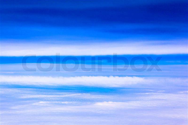 Sea of ​​clouds, stock photo