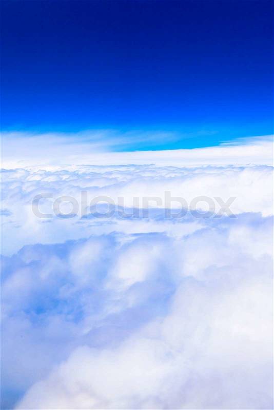 Sea of ​​clouds, stock photo