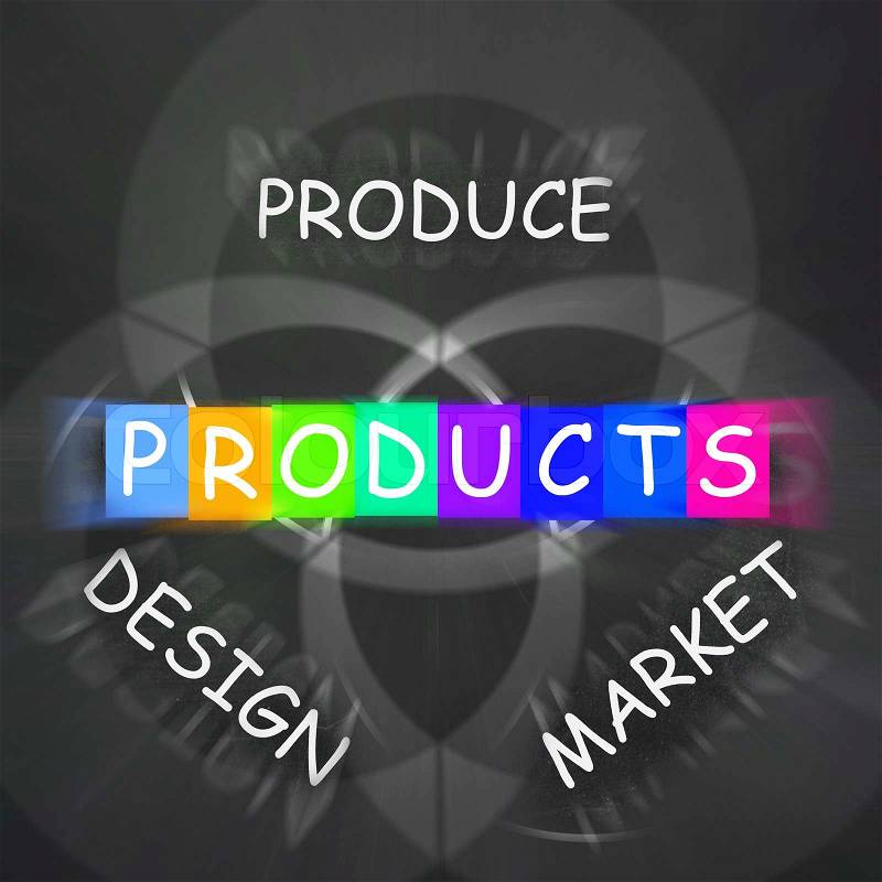 Companies Designing and Displaying Products and Market Them, stock photo