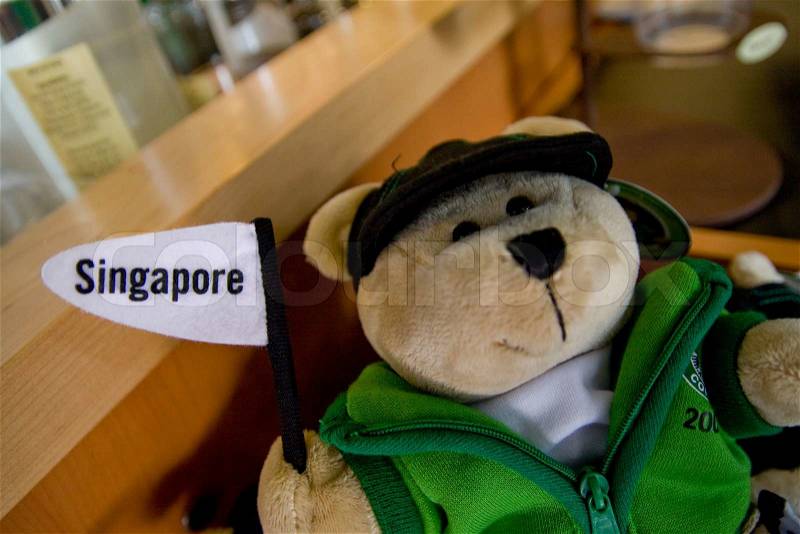 Stuffed toy in Singapore, stock photo