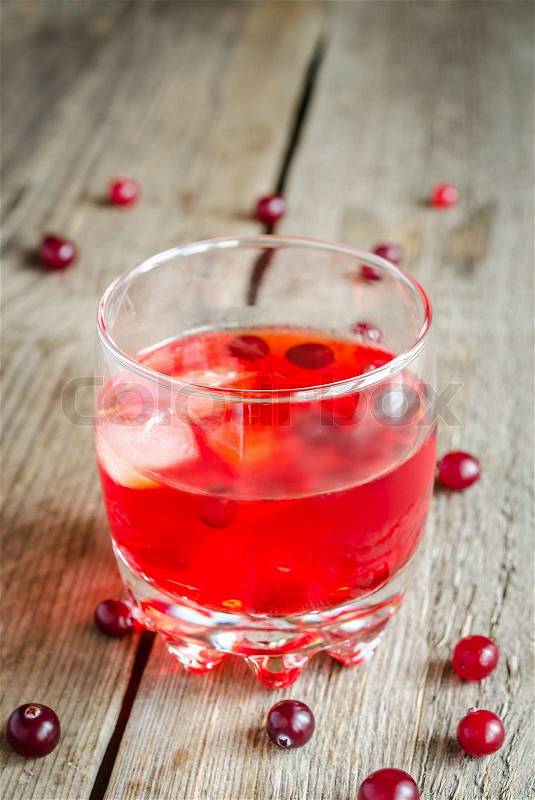 Cranberry juice, stock photo