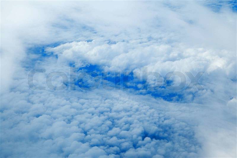 Sea of clouds, stock photo