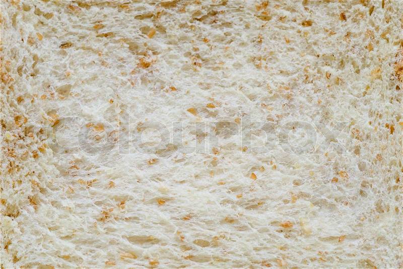 Wheat bread texture for background, stock photo