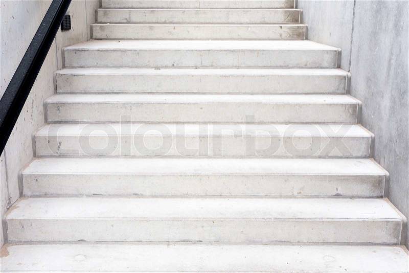 Abstract modern concrete building - stairway composition, stock photo
