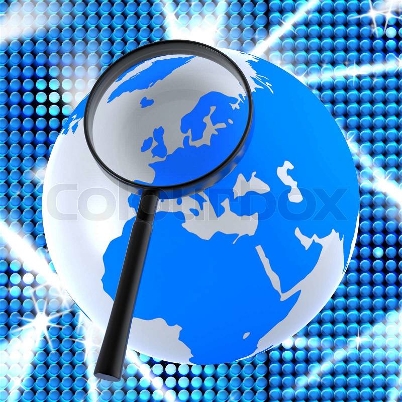 Internet Search Represents World Wide Web And Online, stock photo