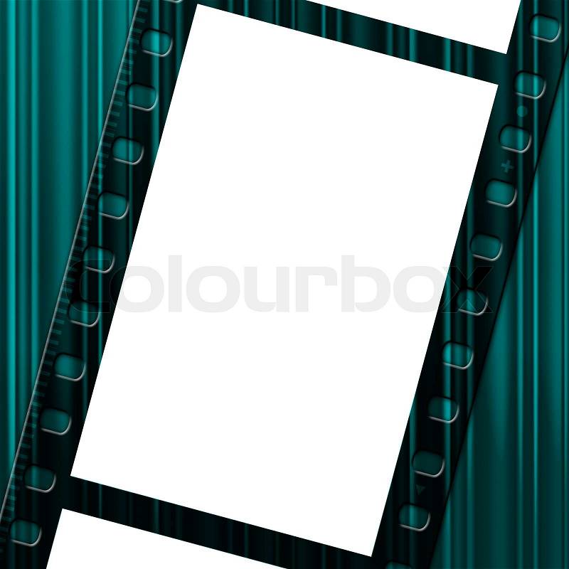 Copyspace Background Showing Negative Film And Photograph, stock photo
