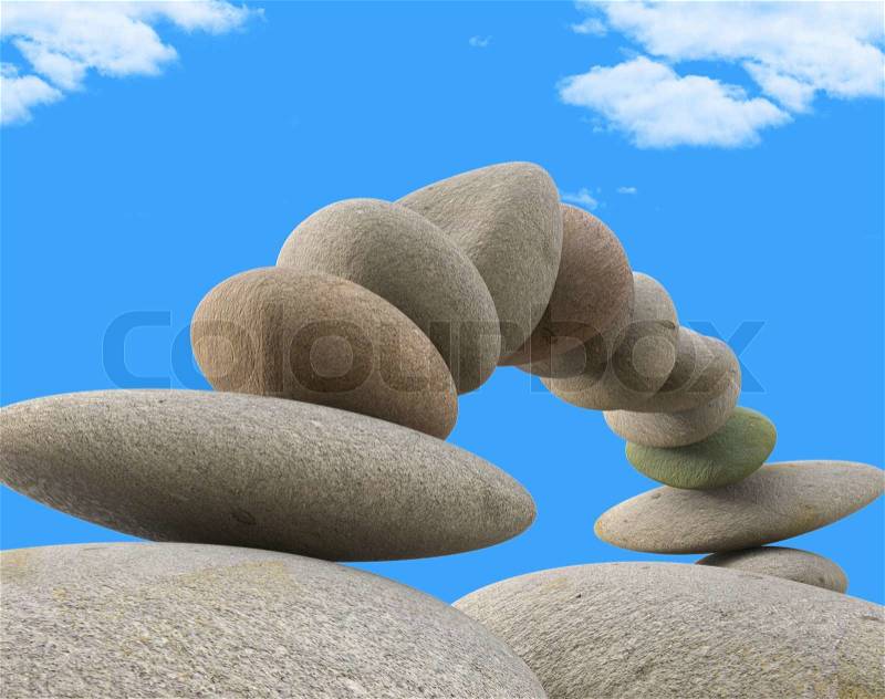 Spa Stones Indicates Relax Wellness And Equilibrium, stock photo