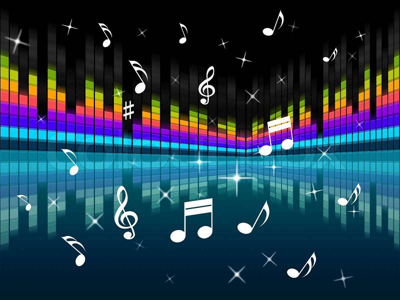 Music Background Meaning Harmony DJ Or Instruments , stock photo