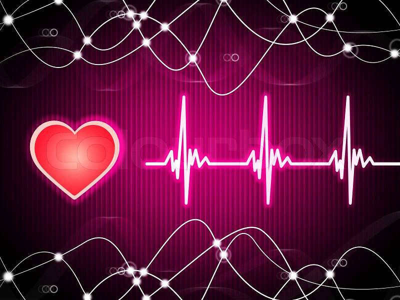 Purple Heart Background Meaning Heart Rate Fitness And Double Helix , stock photo