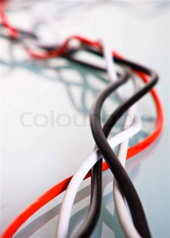 Cables in mess, stock photo
