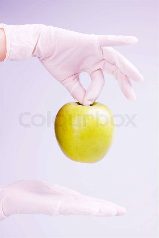 Genetically modified fruits and vegetables. Studio shots, stock photo