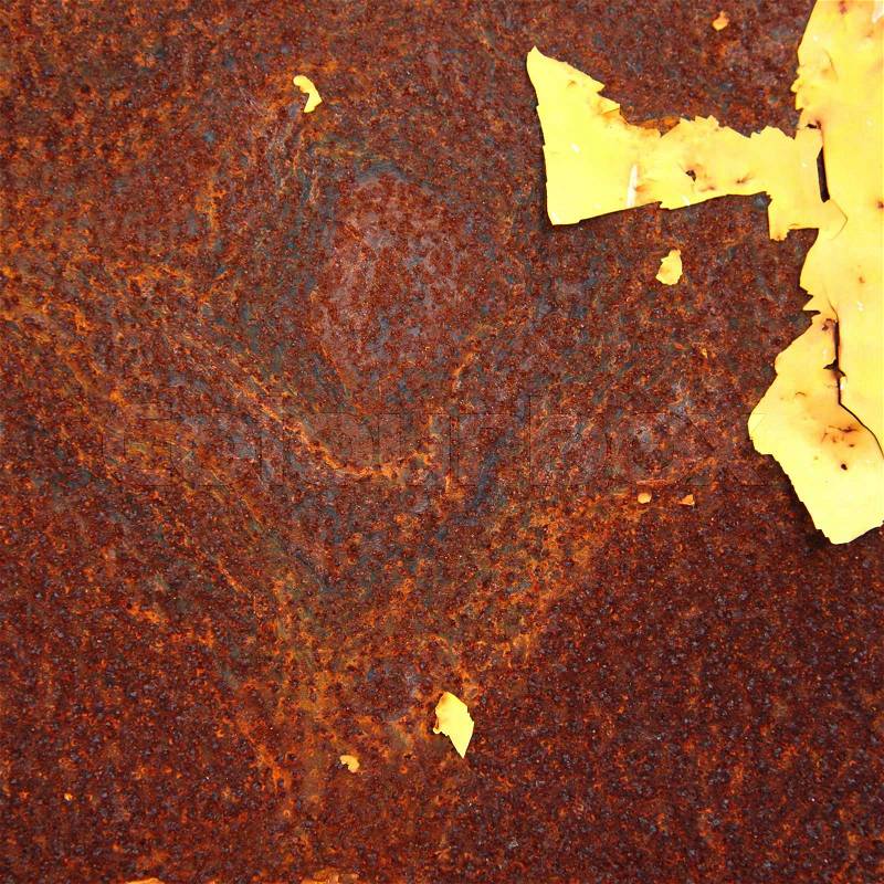 Rusty sheet metal, stock photo
