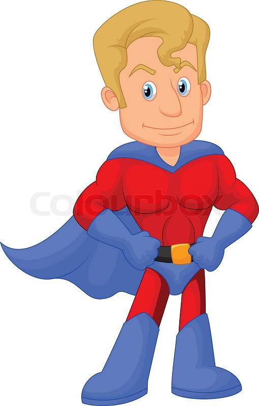 Vector illustration of Superhero ... | Stock vector | Colourbox
