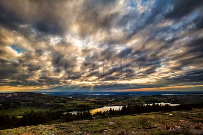 Acadia National Park. Maine, stock photo