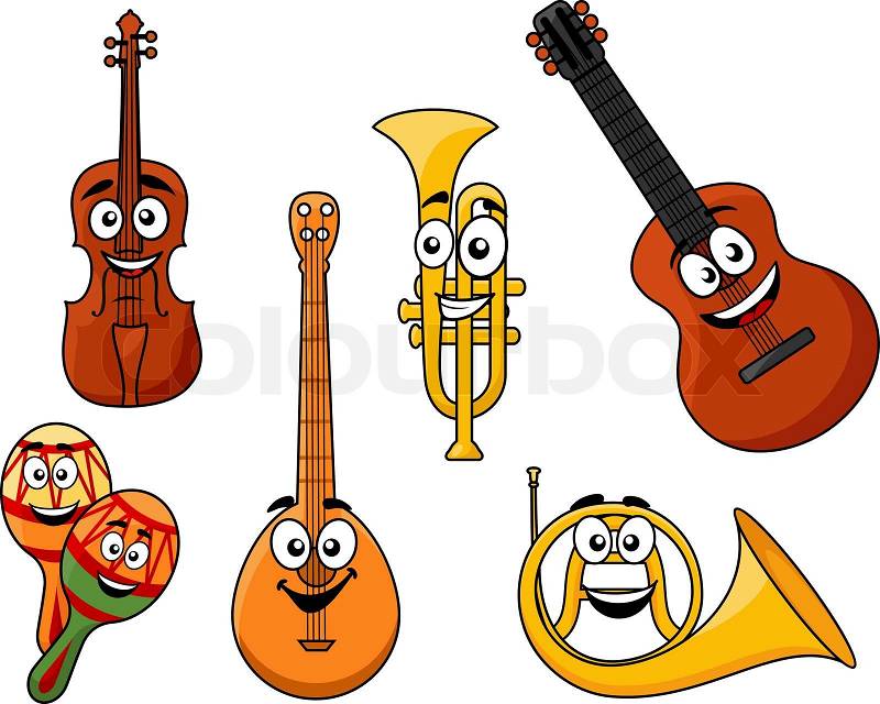 cartoon clipart of musical instruments - photo #16