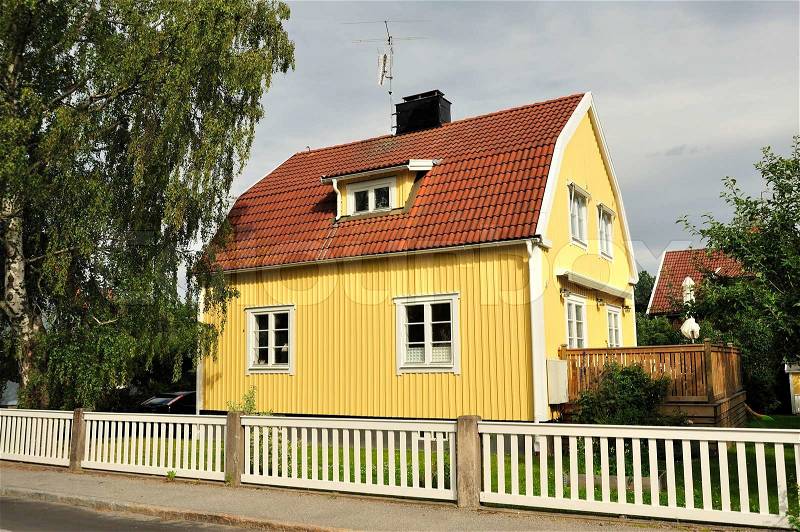 Swedish middle class home, stock photo