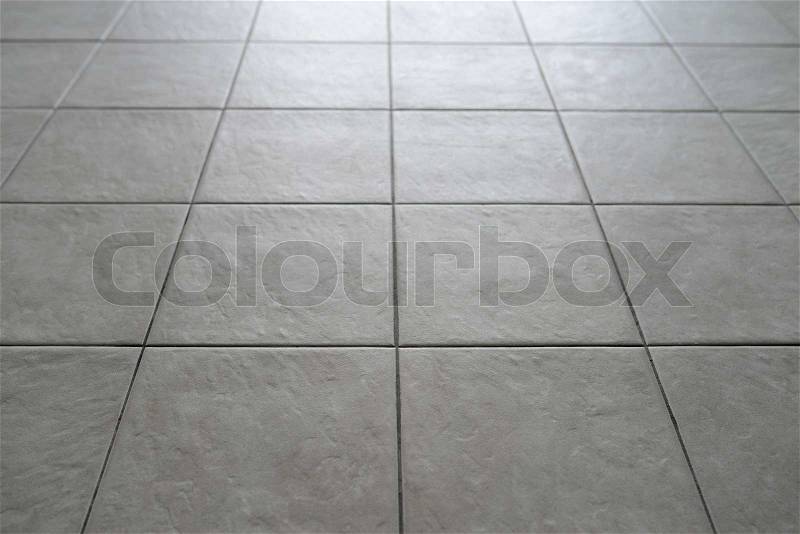 Gray Tiled Floor, stock photo