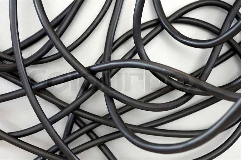 A close up shot of an Australian power cord, stock photo