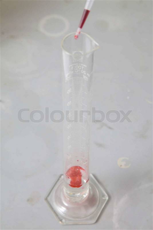 Chemical product in a laboratory, stock photo