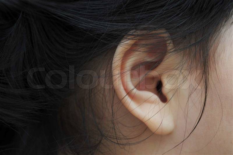 Close up ear, stock photo
