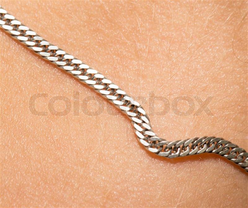 Chain of the human skin, stock photo