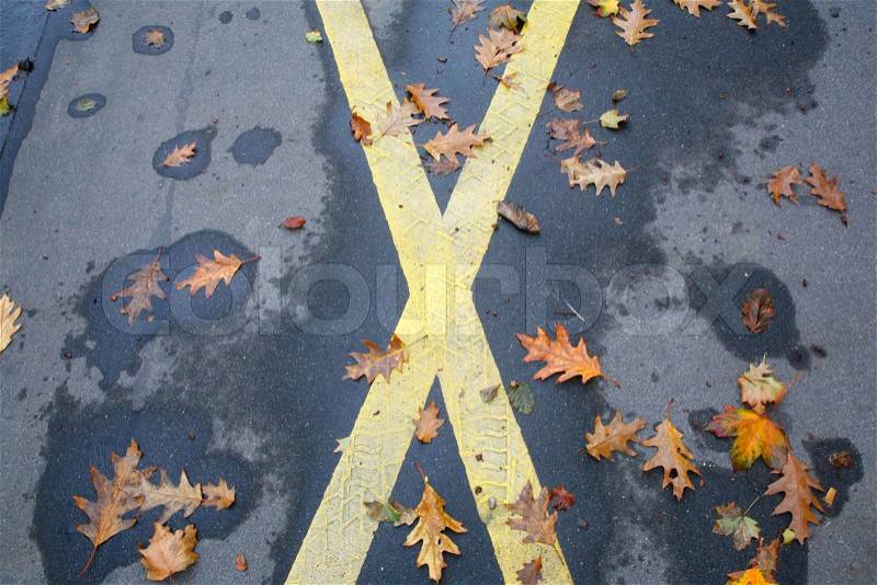 Parking not allowed here!, stock photo